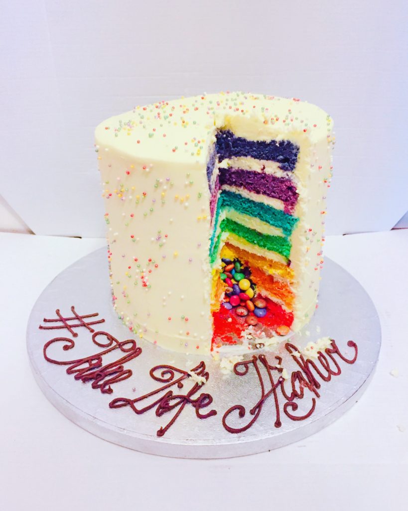 Lola's Cupcakes' Vanilla Rainbow Cake ET Food Voyage