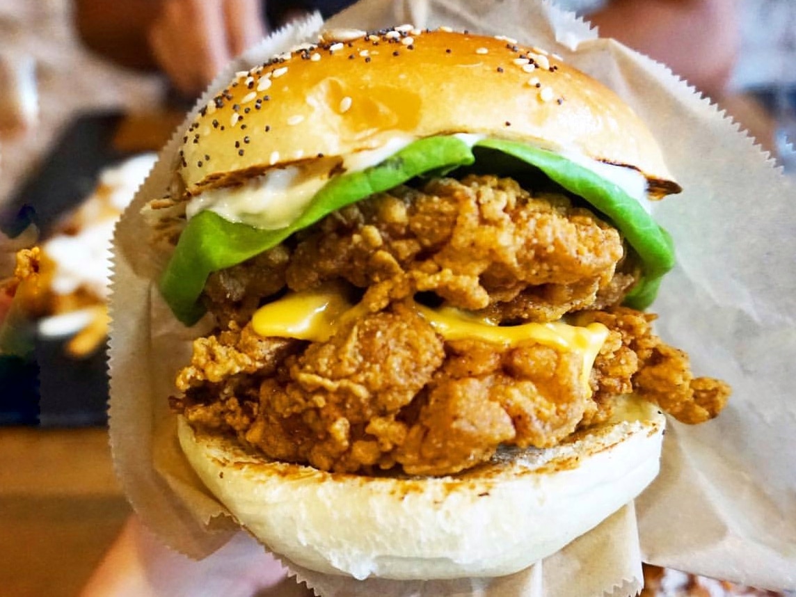 Fried Chicken Burger at BUK Burger Camden