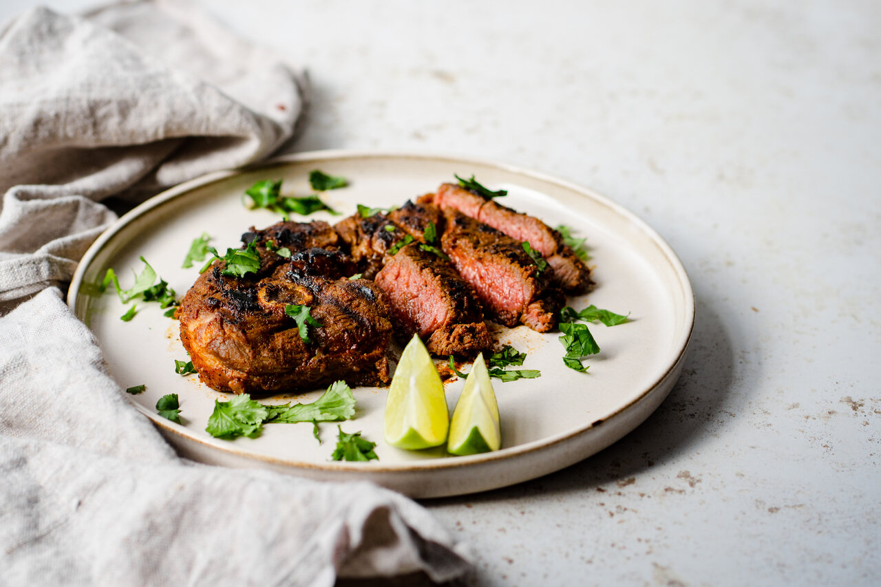 Seasoning online lamb steaks