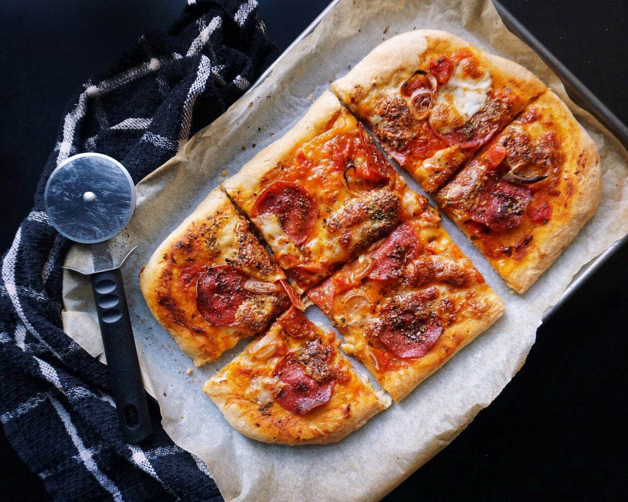 Homemade Sliced Pizza