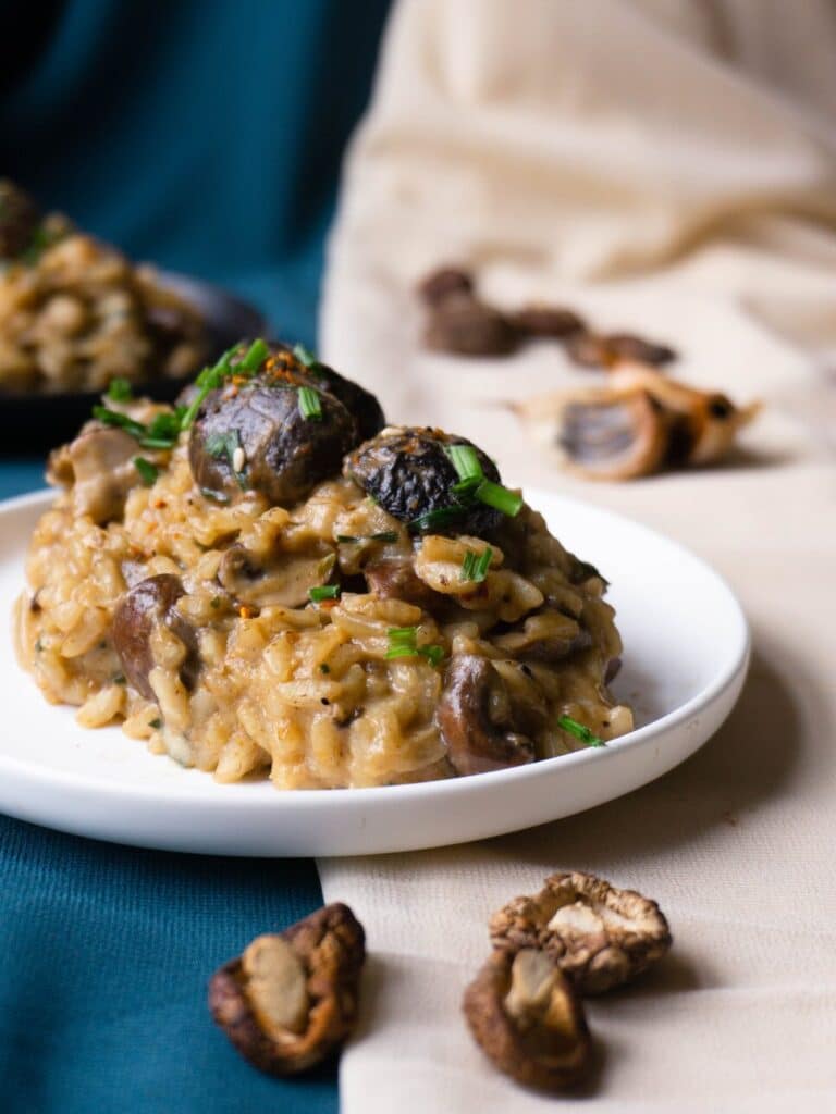 Black Garlic Miso Mushroom Risotto Recipe ET Food Voyage