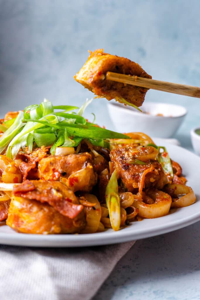 Crispy Tofu & Kimchi StirFry HalalFriendly Recipe ET Food Voyage