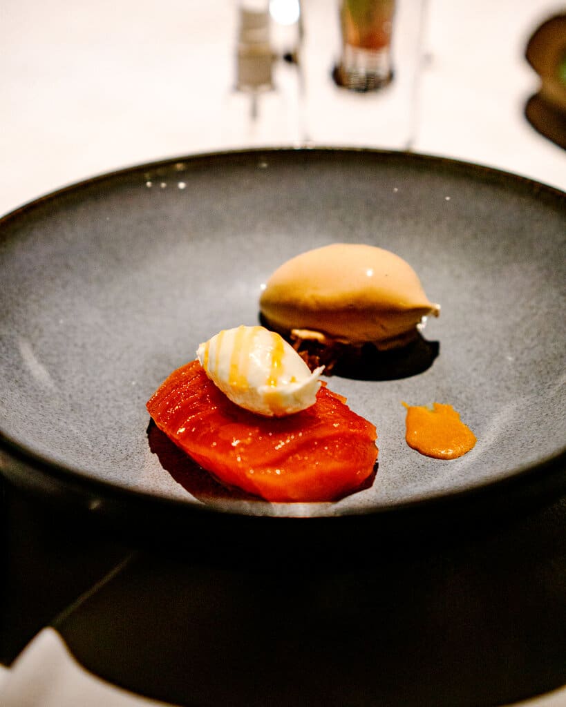 Quince dessert course at Mikla finishing the New Anatolian tasting menu